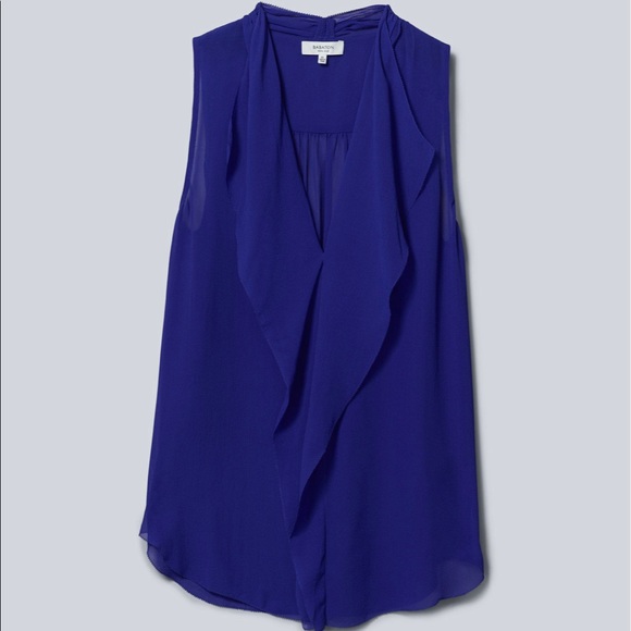 Aritzia Ainsley Silk Blouse - Beige & Grey - Picture 1 of 6